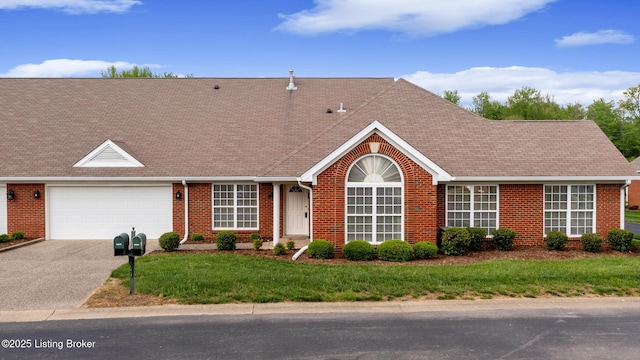 10436 Monticello Forest Cir, Louisville, KY 40299 - single story home featuring brick siding, an attached garage, driveway, and a front lawn