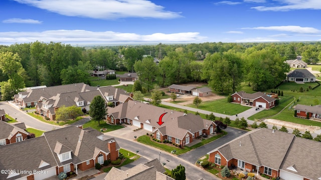 10436 Monticello Forest Cir, Louisville, KY 40299 - bird's eye view with a residential view