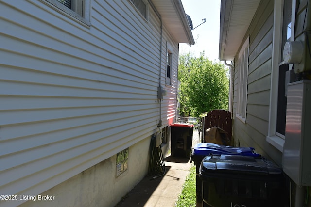 view of home's exterior