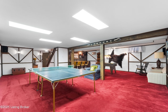 7103 Green Spring Dr, Louisville, KY 40241 - recreation room with carpet floors