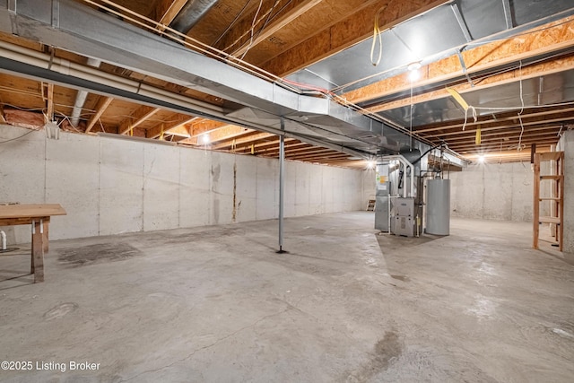 8507 Missionary Ct, Louisville, KY 40291 - unfinished below grade area with heating unit and water heater
