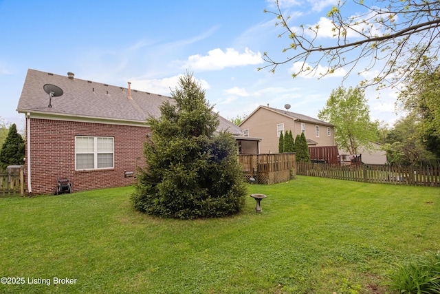 8507 Missionary Ct, Louisville, KY 40291 - view of yard featuring fence and a deck