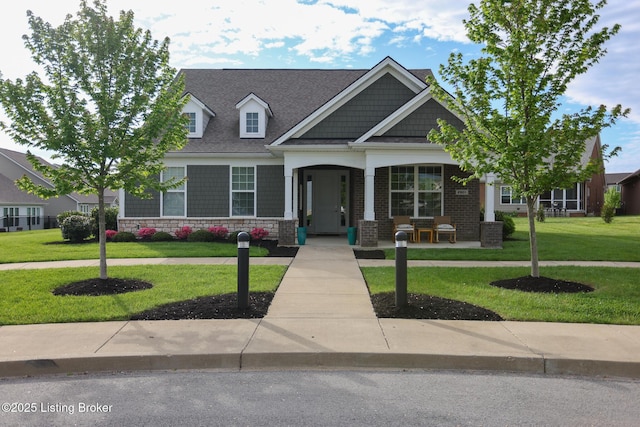 2854 Hamilton Springs Dr, Louisville, KY 40245 - view of front of house with a front lawn and stone siding