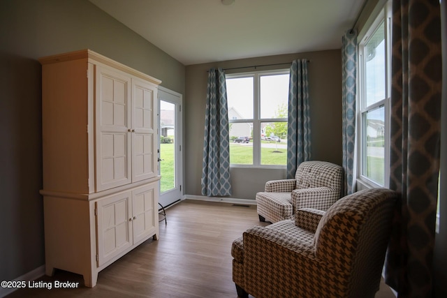 2854 Hamilton Springs Dr, Louisville, KY 40245 - sitting room with baseboards and wood finished floors