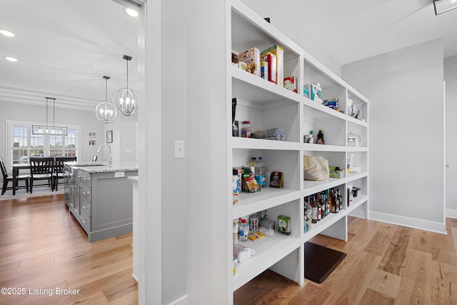 pantry featuring visible vents