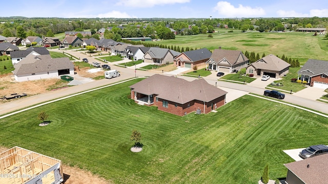 drone / aerial view featuring a residential view