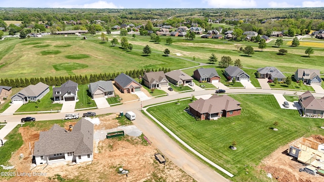 aerial view featuring a residential view