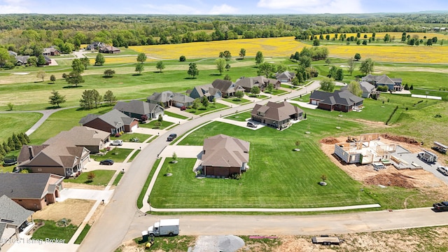 drone / aerial view featuring a residential view