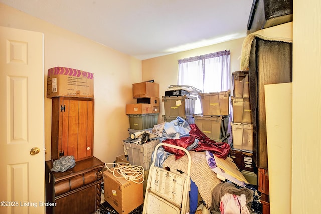 view of storage room