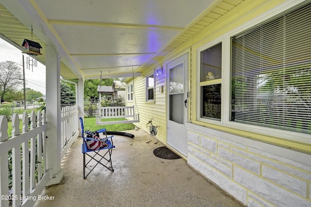 view of sunroom