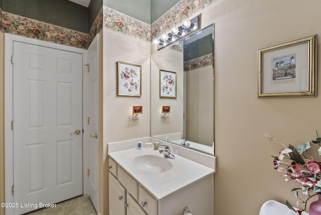 bathroom featuring vanity