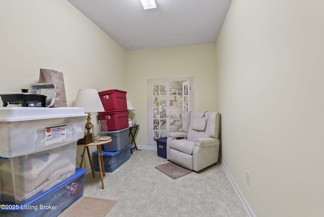 view of storage room