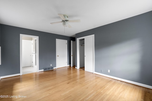 2224 Wynnewood Cir, Louisville, KY 40222 - unfurnished bedroom featuring wood finished floors, baseboards, and a ceiling fan