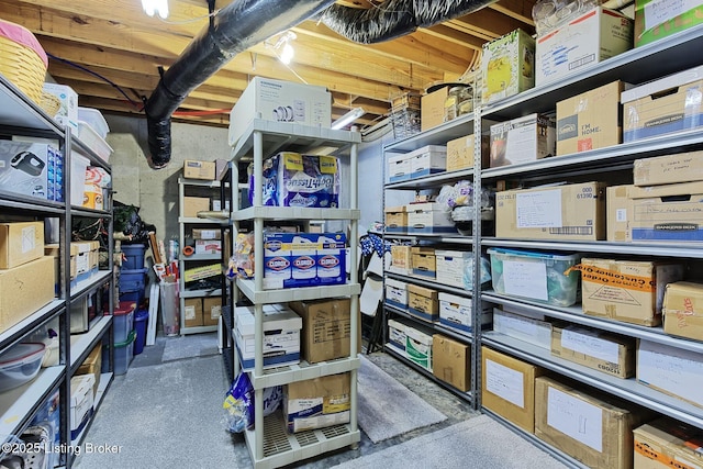 view of storage