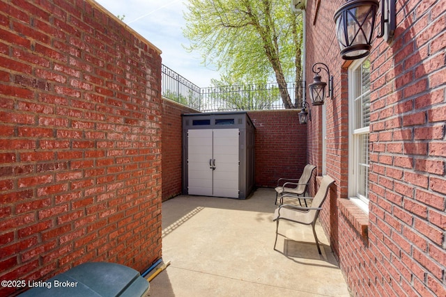 view of patio / terrace with fence