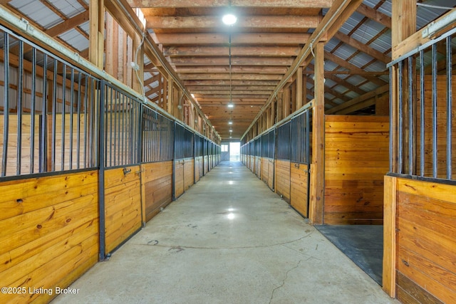 view of horse barn