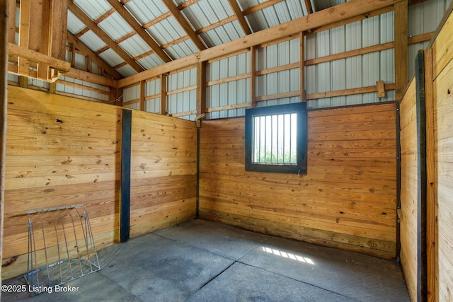 view of horse barn