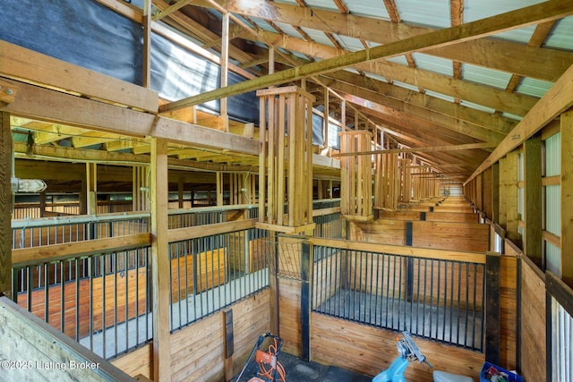 view of horse barn