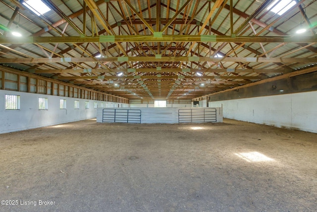view of horse barn