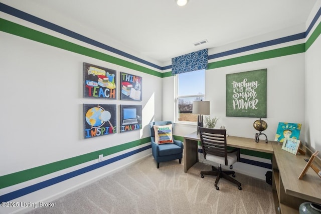 11036 Pheasant Hill Cir, Louisville, KY 40229 - carpeted office with baseboards and visible vents