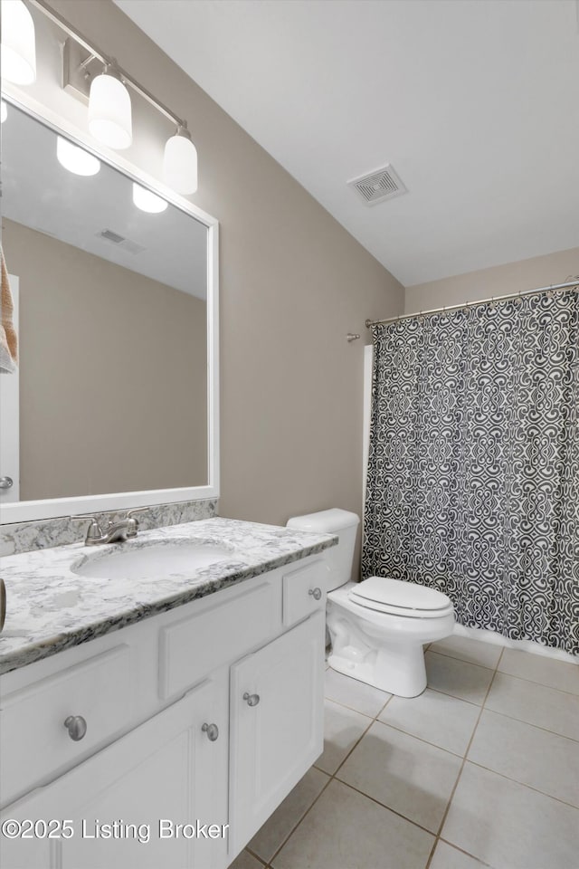 10002 Brownsboro Gardens Cir, Louisville, KY 40241 - full bathroom featuring toilet, tile patterned floors, visible vents, and vanity