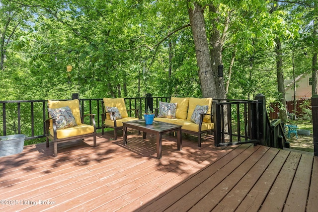 3003 Coffee Tree Ct, Crestwood, KY 40014 - wooden terrace featuring an outdoor living space