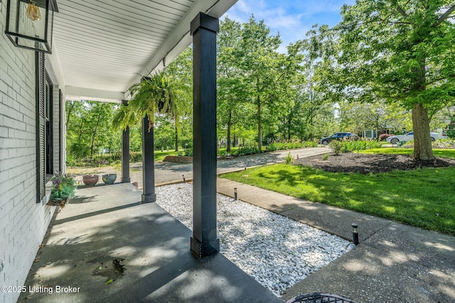 3003 Coffee Tree Ct, Crestwood, KY 40014 - porch featuring view of wooded area
