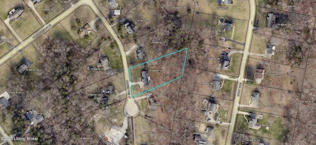 3003 Coffee Tree Ct, Crestwood, KY 40014 - aerial map of property and surrounding area with property boundaries highlighted