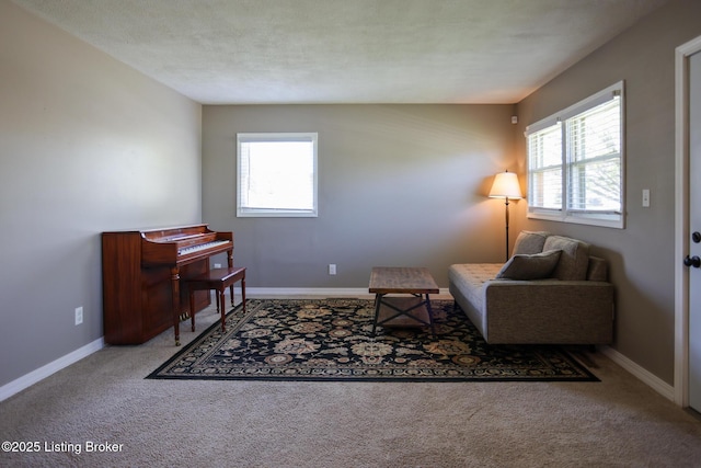 9500 Galene Dr, Louisville, KY 40299 - sitting room with carpet floors, baseboards, and a wealth of natural light