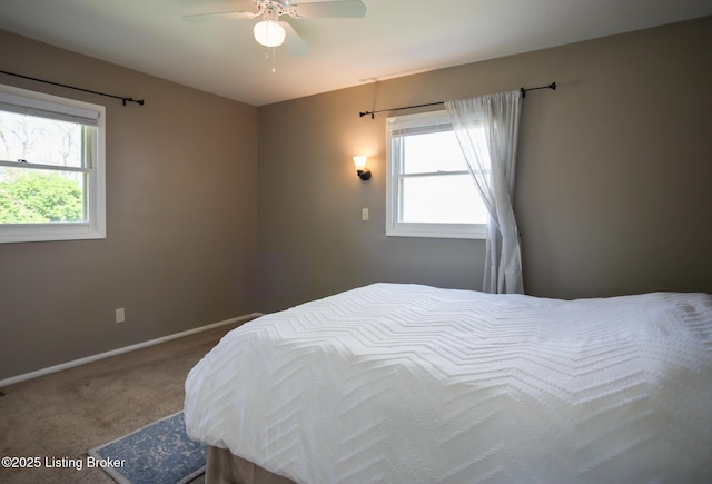 9500 Galene Dr, Louisville, KY 40299 - carpeted bedroom featuring baseboards and a ceiling fan