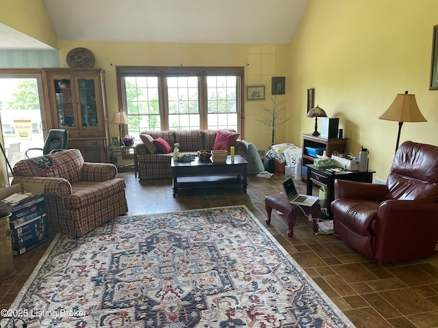 928 Old Nazareth Rd, Bardstown, KY 40004 - living room featuring lofted ceiling