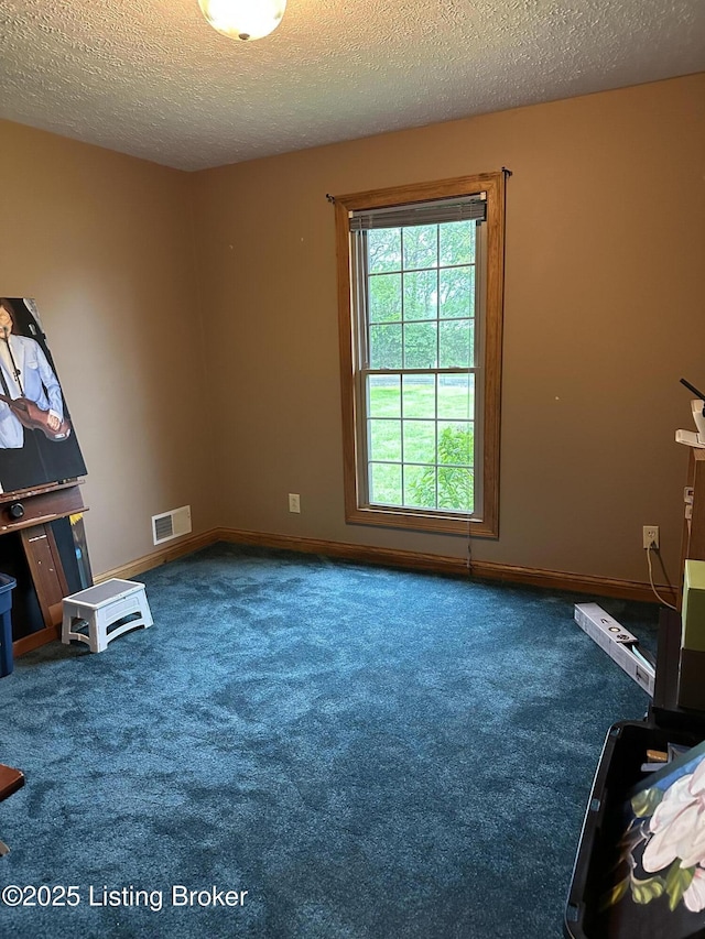 928 Old Nazareth Rd, Bardstown, KY 40004 - spare room featuring dark carpet, a textured ceiling, and baseboards