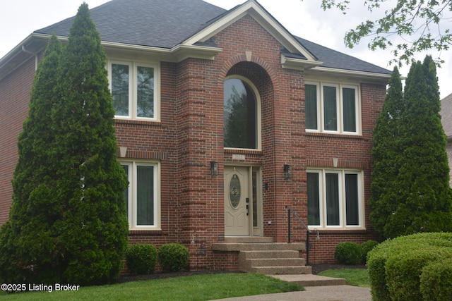 3115 Wynbrooke Cir, Louisville, KY 40241 - view of front of property featuring brick siding and roof with shingles