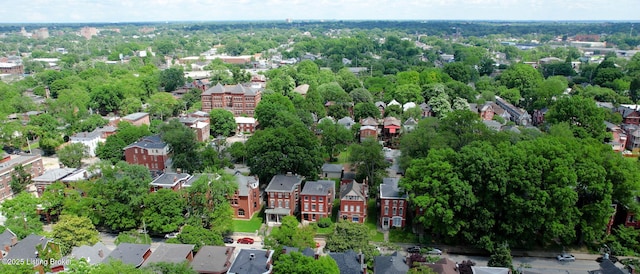 1223 S 1st St, Louisville, KY 40203 - aerial view of property and surrounding area featuring nearby suburban area