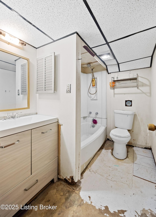 1042 Parkway Dr, Louisville, KY 40217 - full bath featuring vanity, tub / shower combination, and toilet