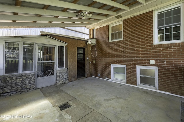 view of patio / terrace featuring a pergola