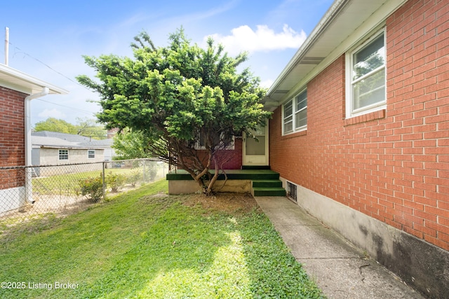 4605 S 3rd St, Louisville, KY 40214 - view of yard featuring fence and entry steps