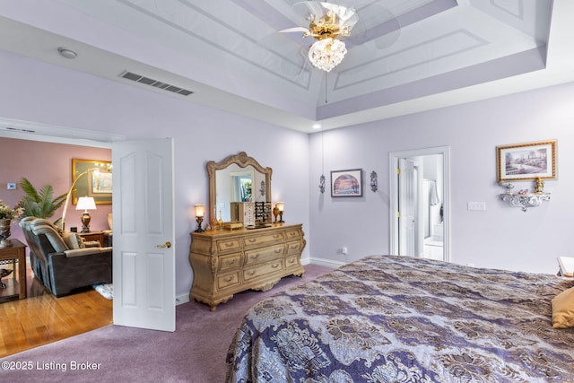 15815 Crystal Valley Way, Louisville, KY 40299 - bedroom featuring a raised ceiling, carpet, and baseboards