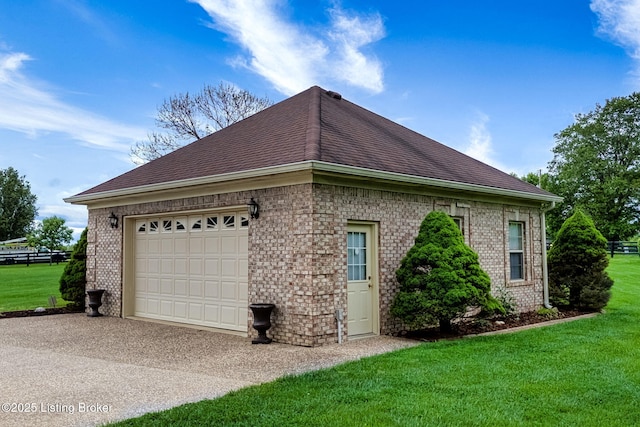 15815 Crystal Valley Way, Louisville, KY 40299 - view of property exterior with brick siding, driveway, and a lawn