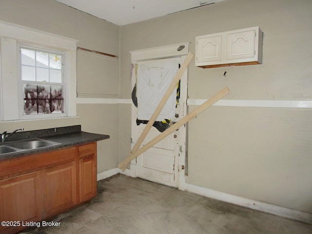 interior space featuring a sink