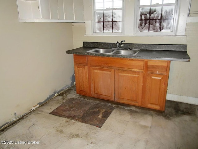 bar featuring a sink