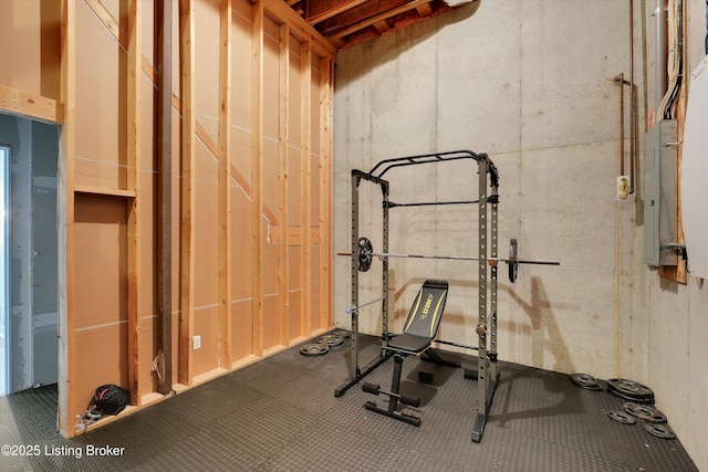 302 Hampton Rd, Brandenburg, KY 40108 - workout room featuring electric panel