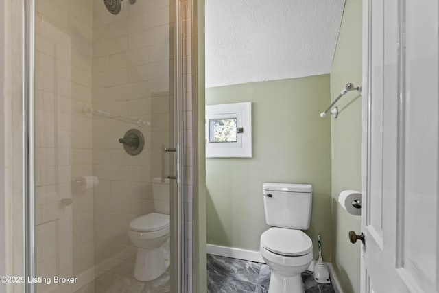 1332 S 2nd St, Louisville, KY 40208 - full bath with toilet, baseboards, and a shower stall