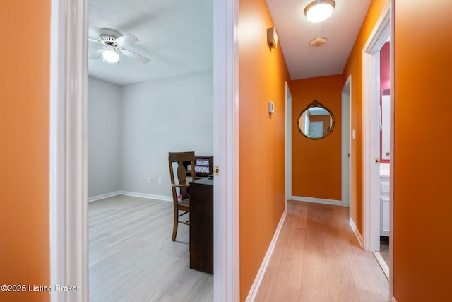 7411 Colt Dr, Louisville, KY 40214 - hallway featuring baseboards and light wood finished floors