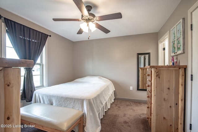 450 Rolling Way, Smiths Grove, KY 42171 - carpeted bedroom with baseboards and a ceiling fan