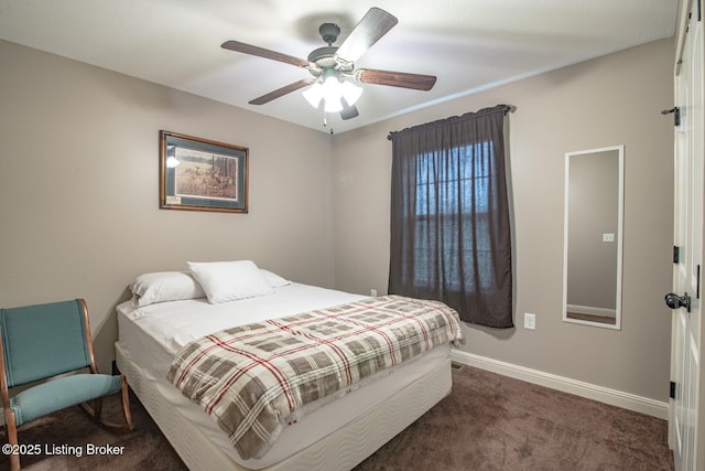 450 Rolling Way, Smiths Grove, KY 42171 - bedroom featuring carpet floors, baseboards, and ceiling fan