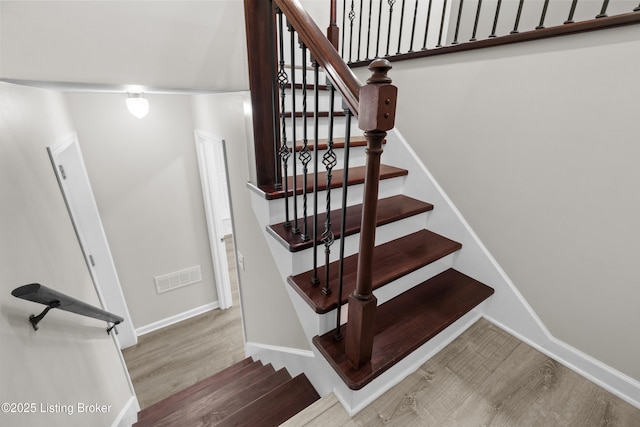 120 Emily Dr, Mt Washington, KY 40047 - stairs with wood finished floors and baseboards