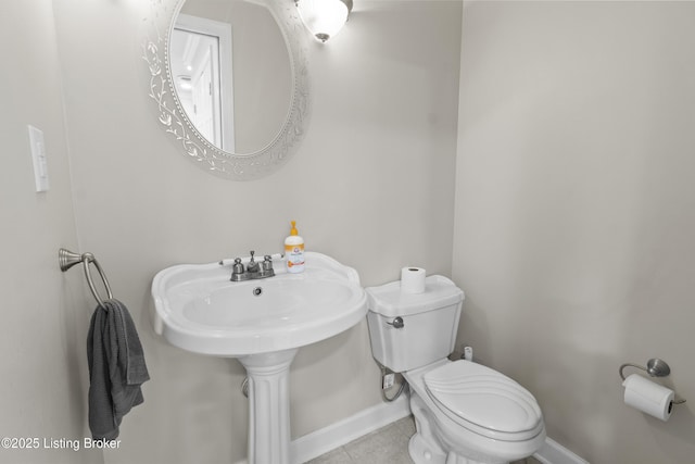 120 Emily Dr, Mt Washington, KY 40047 - half bathroom featuring toilet and tile patterned floors