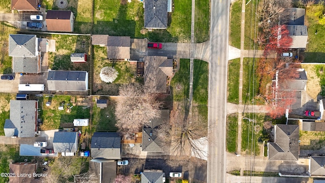 drone / aerial view featuring a residential view