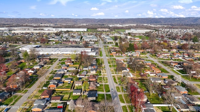 drone / aerial view with a residential view